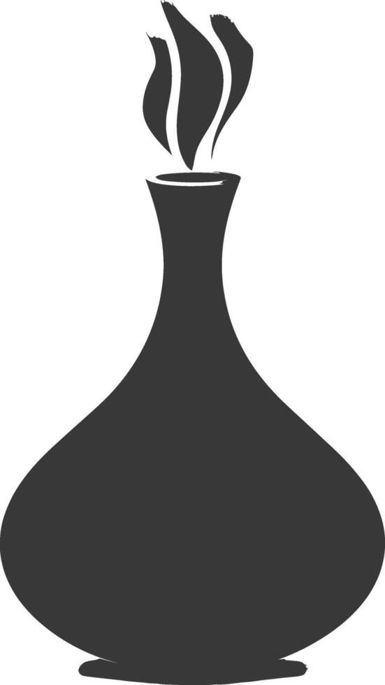 silhouette diffuser device black color only vector
