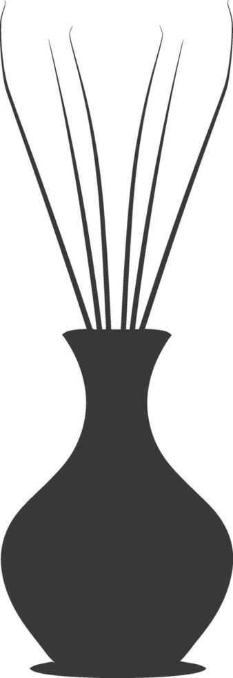 silhouette diffuser device black color only vector