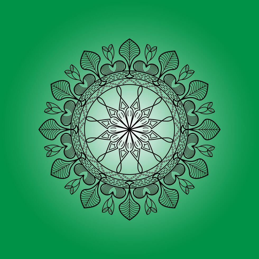 a green circular design with a circular pattern on it vector
