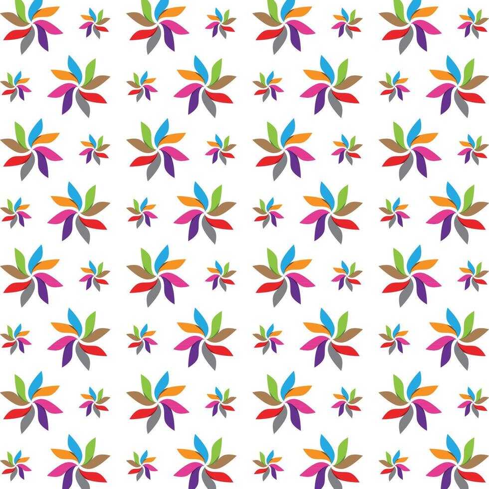Vortex circle favorable trendy multicolor repeating pattern illustration background design vector