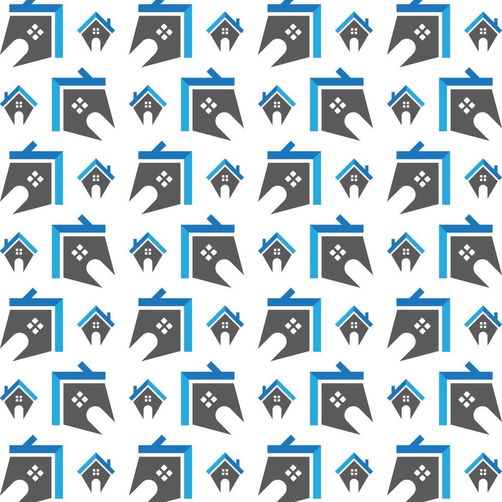 Sweet home favorable trendy multicolor repeating pattern illustration background design vector