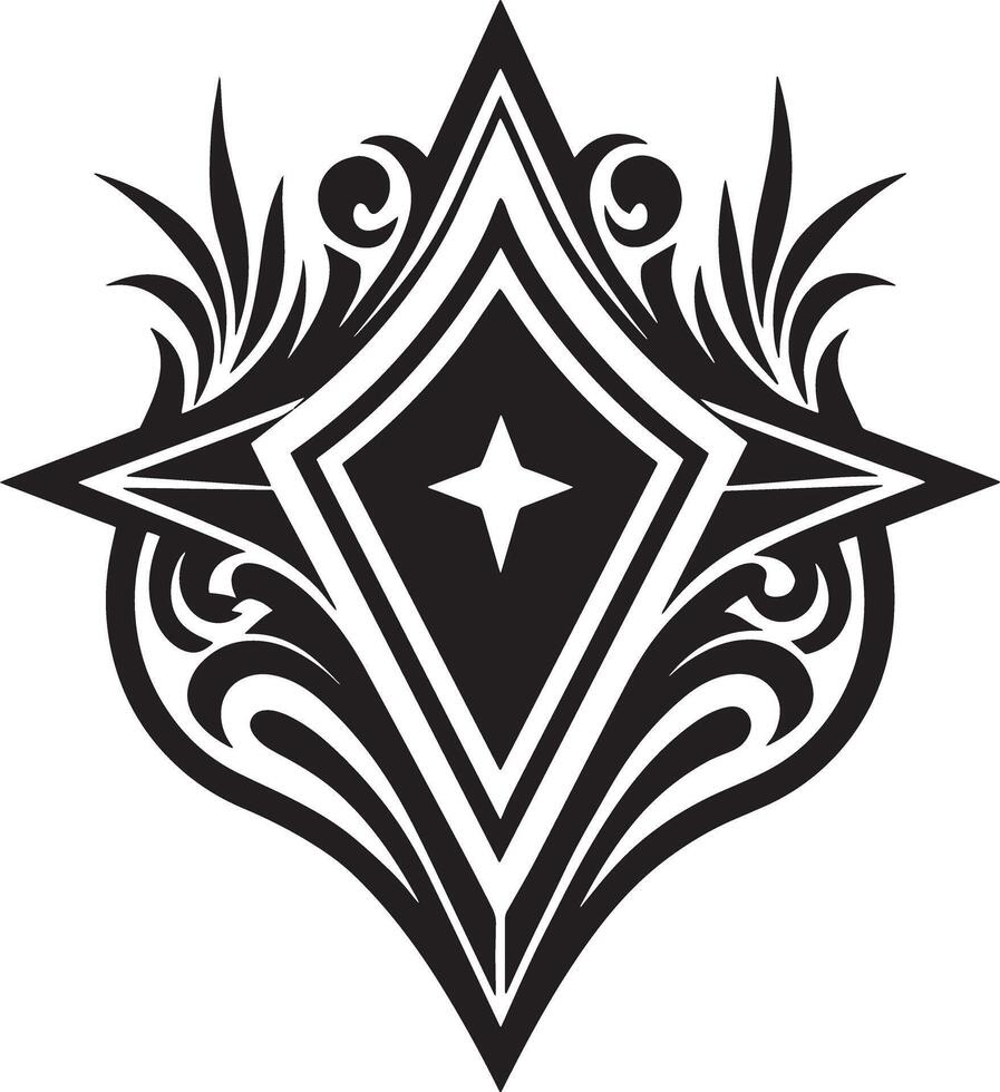 luxary logo design illustration black and white vector