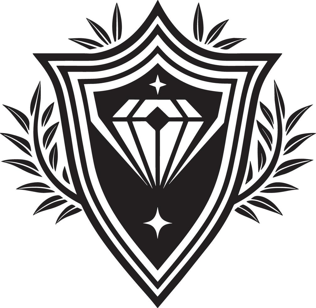 abstract icon and logo design black and white illustration vector