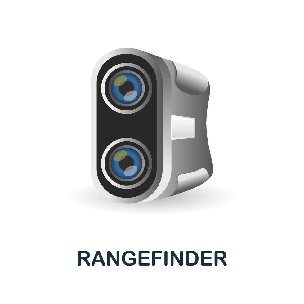 Rangefinder icon. 3d illustration from measuring collection. Creative Rangefinder 3d icon for web design, templates, infographics and more vector