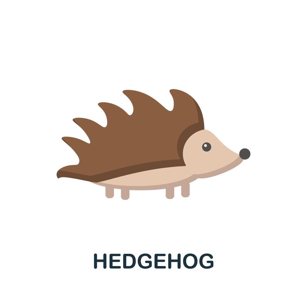 Hedgehog icon. Simple element from autumn collection. Creative Hedgehog icon for web design, templates, infographics and more vector