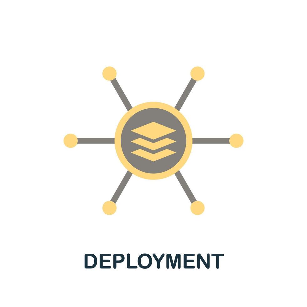 Deployment icon. Simple element from business growth collection. Creative Deployment icon for web design, templates, infographics and more vector