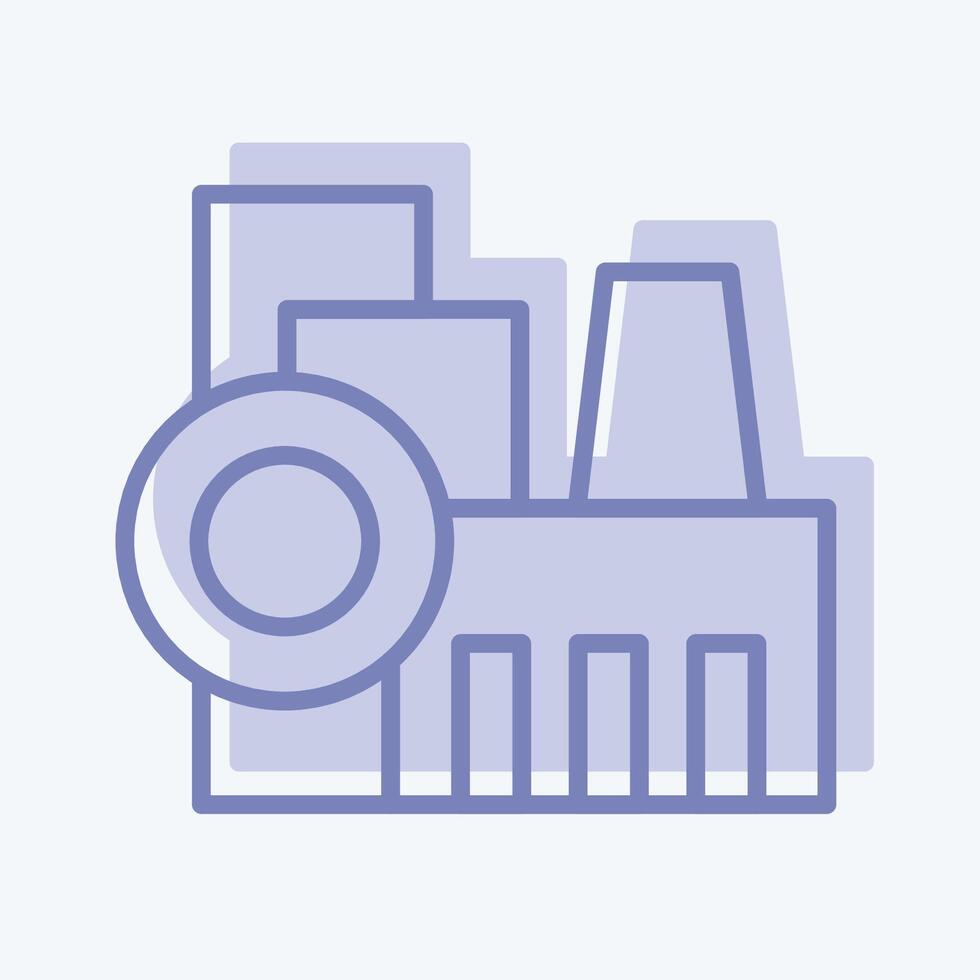 Icon Factory. related to City symbol. two tone style. simple design illustration vector