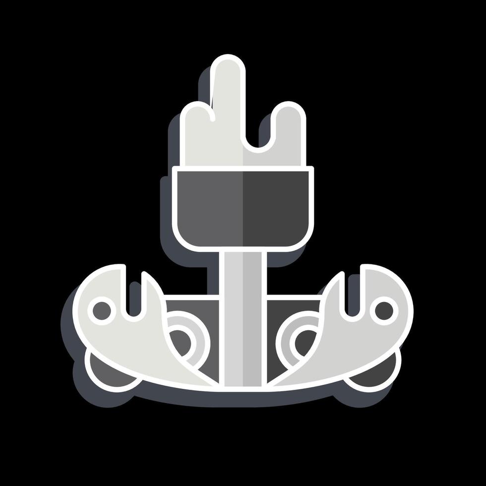 Icon Fountain. related to City symbol. glossy style. simple design illustration vector