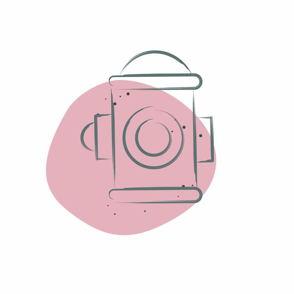 Icon Fire Hydrant. related to City symbol. Color Spot Style. simple design illustration vector