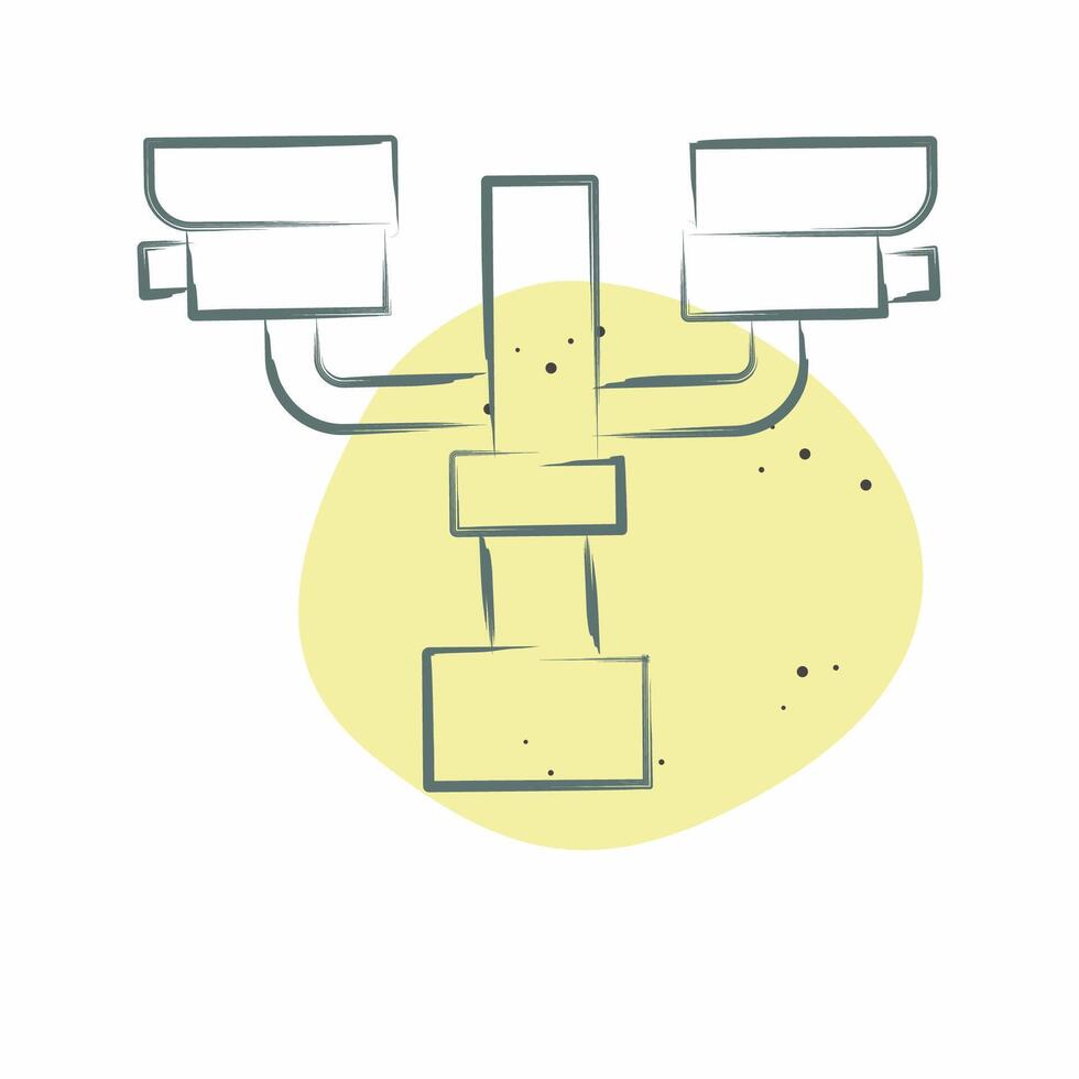 Icon Closed Circuit Camera. related to City symbol. Color Spot Style. simple design illustration vector