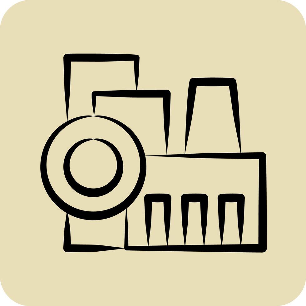 Icon Factory. related to City symbol. hand drawn style. simple design illustration vector
