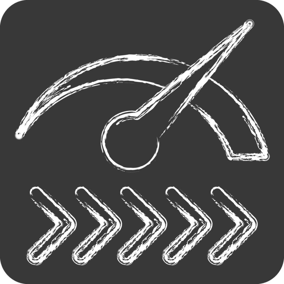 Icon Speed. related to Button Download symbol. chalk Style. simple design illustration vector