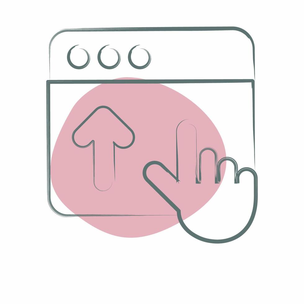 Icon Website. related to Button Download symbol. Color Spot Style. simple design illustration vector
