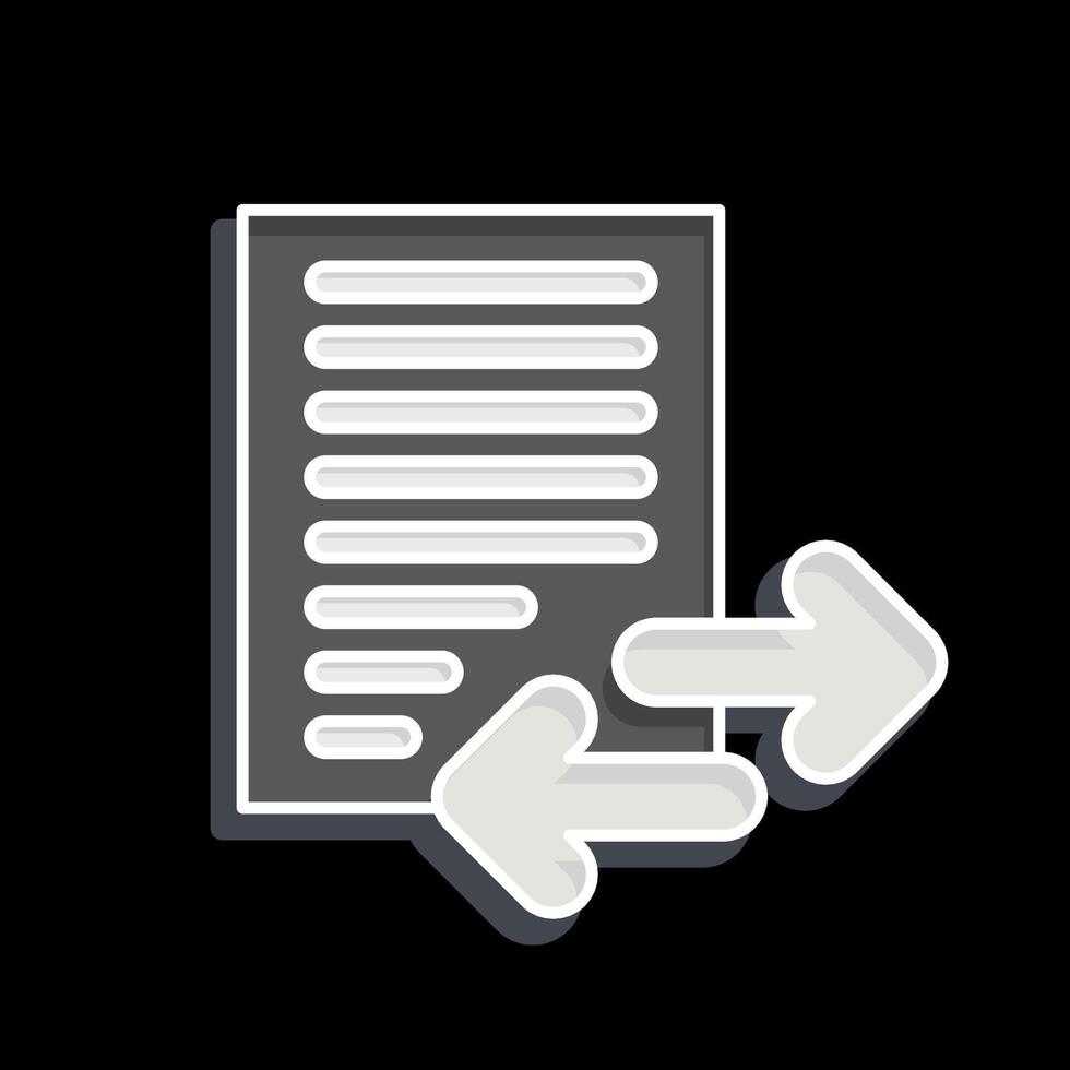 Icon Transfer. related to Button Download symbol. glossy style. simple design illustration vector