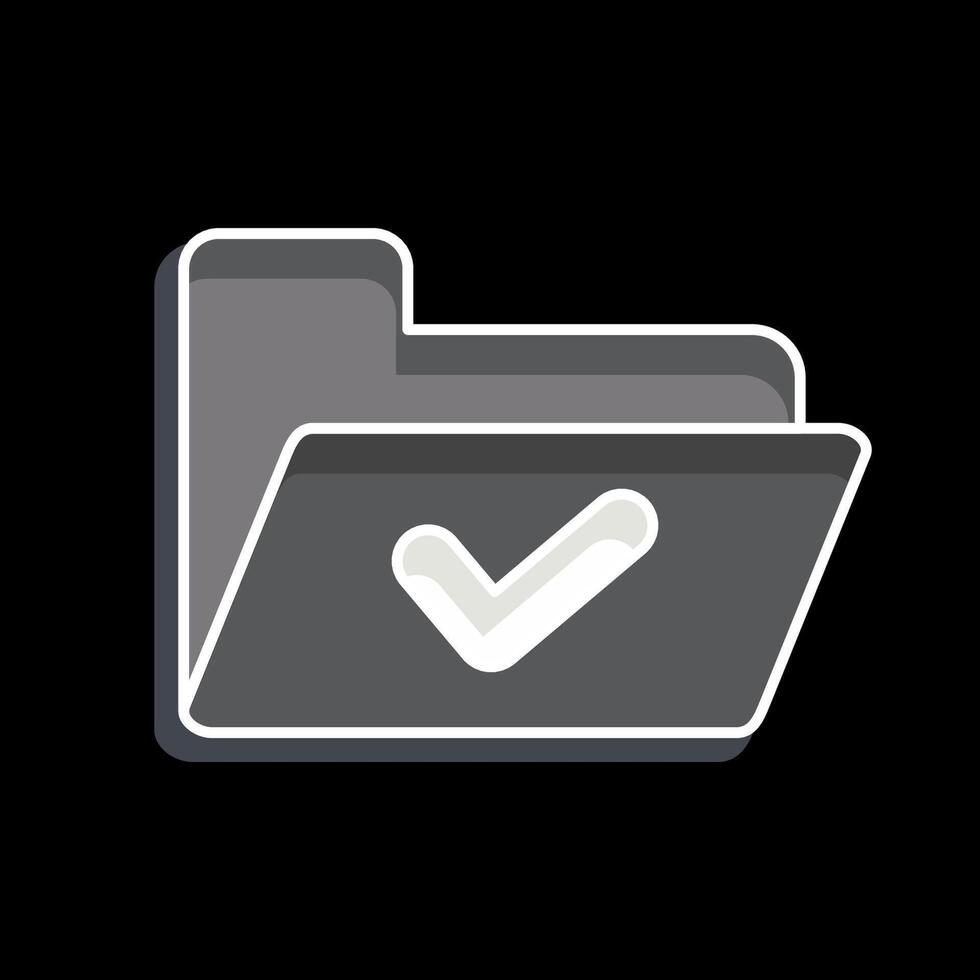 Icon Folder. related to Button Download symbol. glossy style. simple design illustration vector