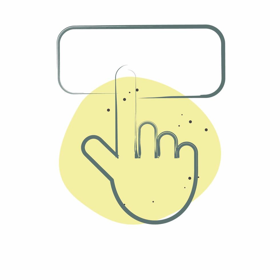 Icon Button. related to Button Download symbol. Color Spot Style. simple design illustration vector