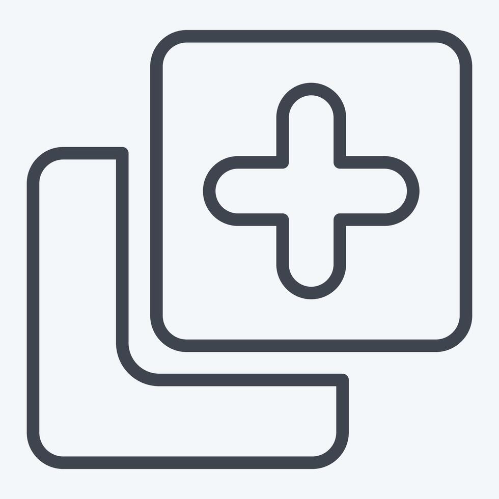 Icon Copy. related to Button Download symbol. line style. simple design illustration vector