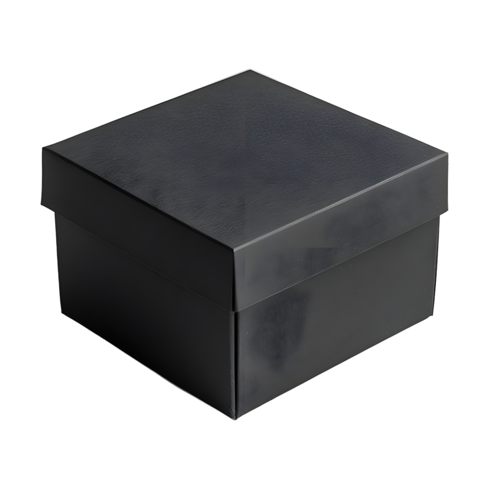 Black Blank Box on Transparent Background png
