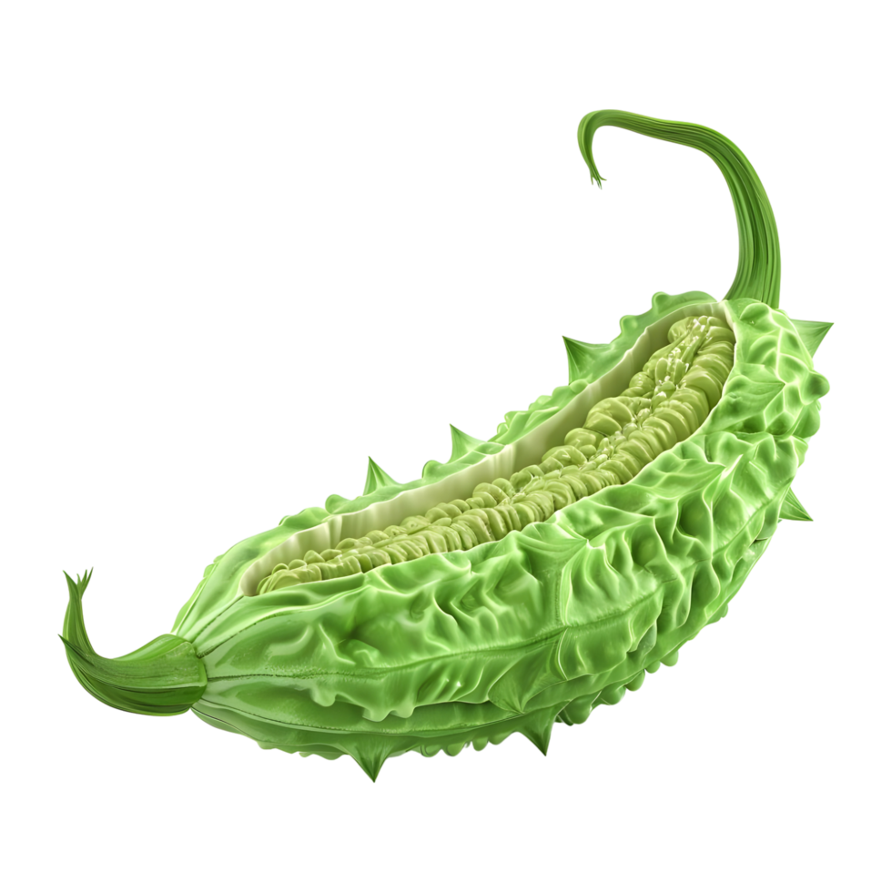 Bitter Melon on Transparent Background png