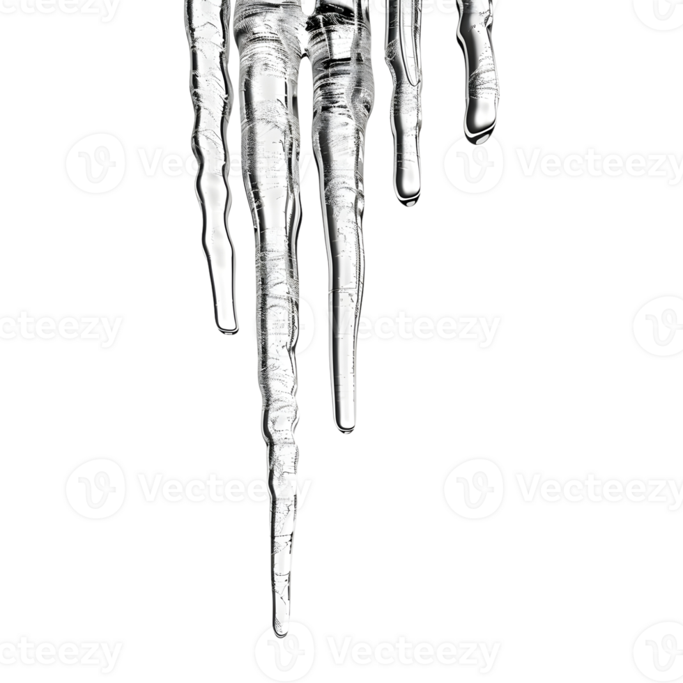 Water Dripping Down from Top on Transparent Background png