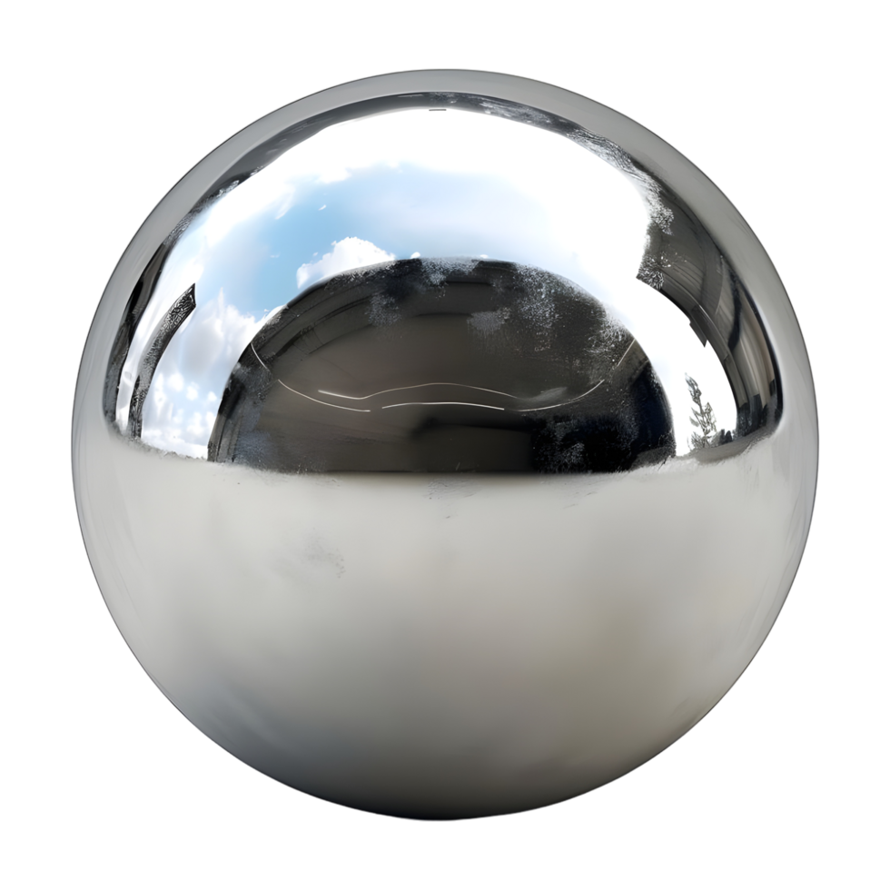 Large Round Iron Ball on Transparent Background png