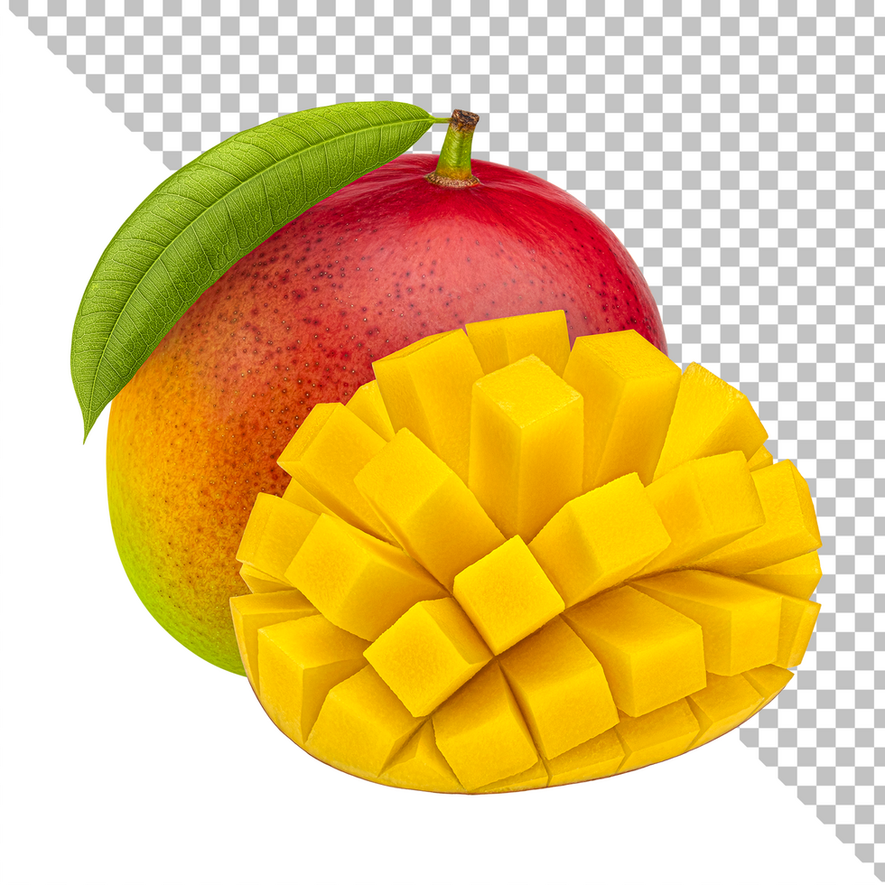 Mango fruit isolated on white background psd