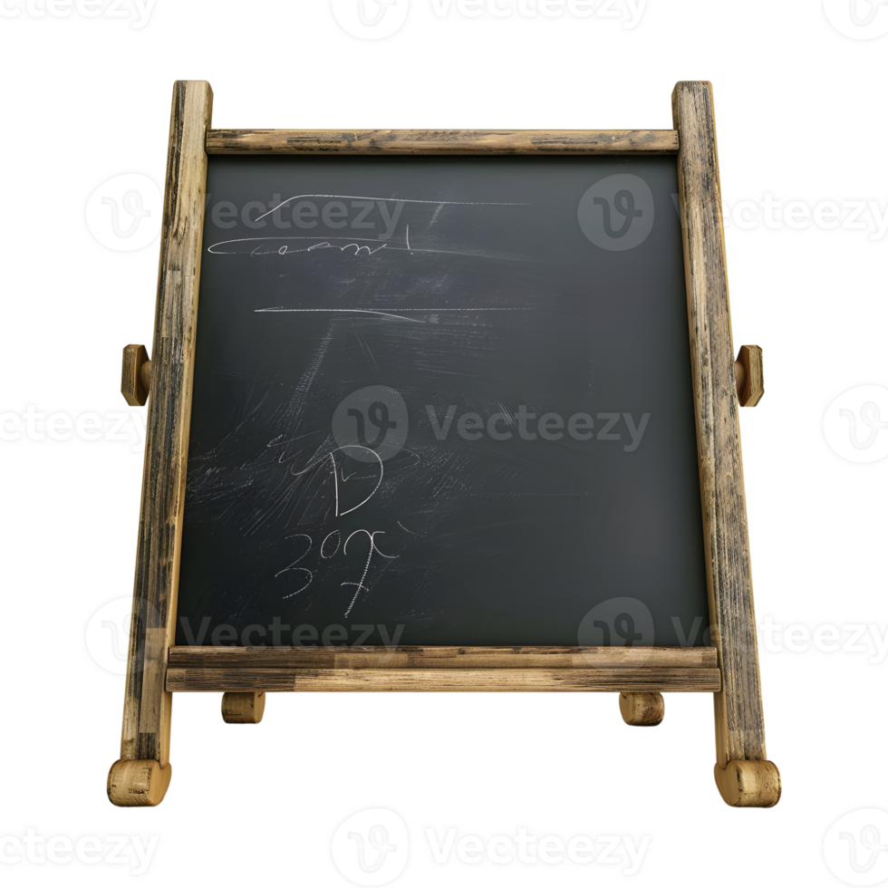 Black Board on Transparent Background png