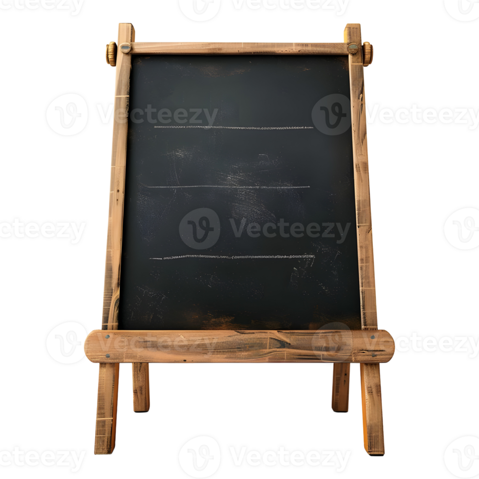 Black Board on Transparent Background png