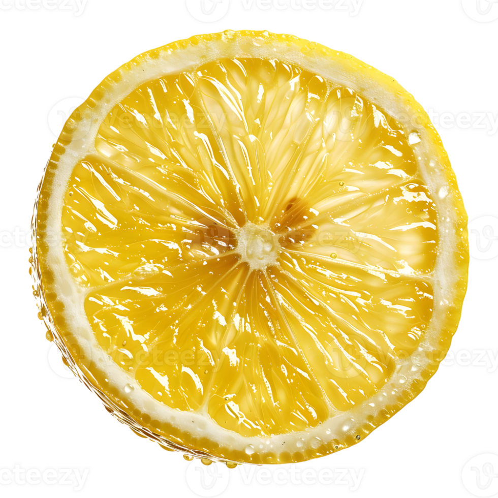 Lemon Slice on Transparent Background png