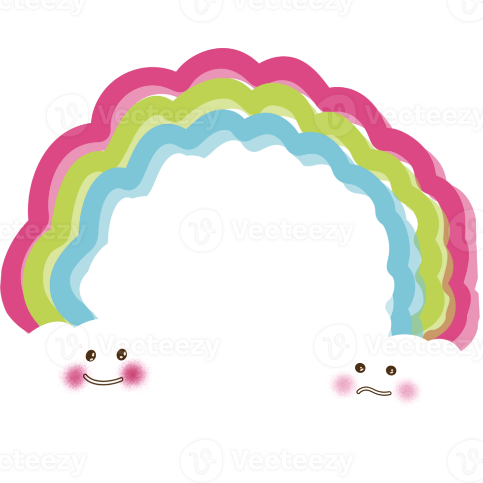 Cute Rainbow,smlie Rainbow,star and Rainbows png