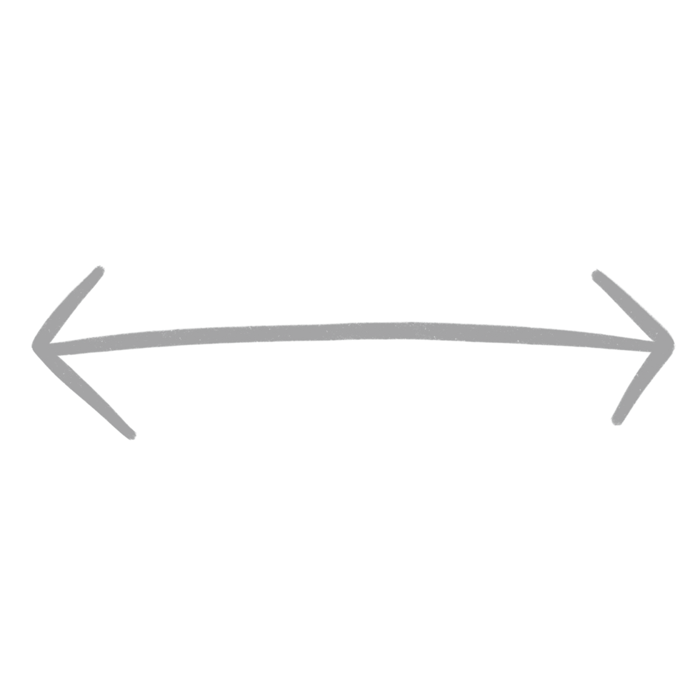 gris flecha línea dos camino o doble flecha bosquejo flecha línea elemento png