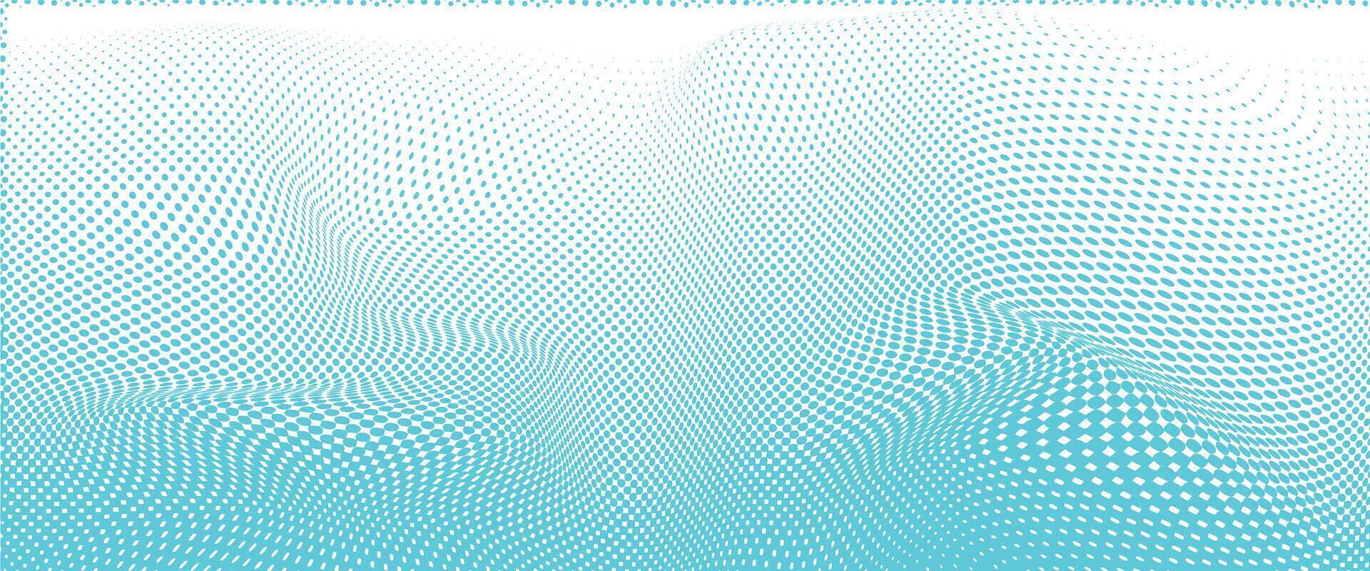 Abstract digital wave of particles. Futuristic point wave. vector