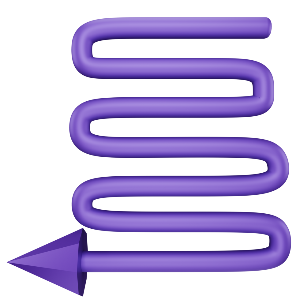 zig zag 3d arrow design png