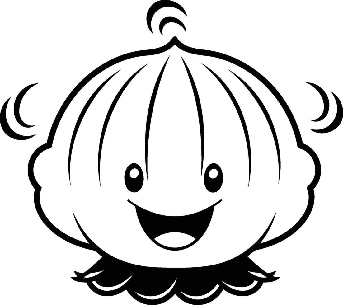 illustration of Cute Cartoon Vegetable Mascot Character. vector