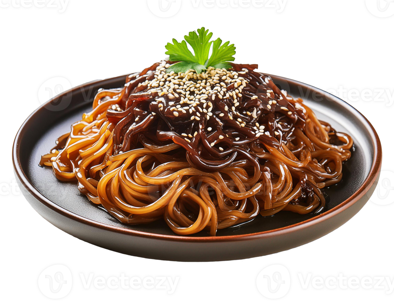 Jajangmyeon Korean Instant Noodle with Black Bean Sauce png
