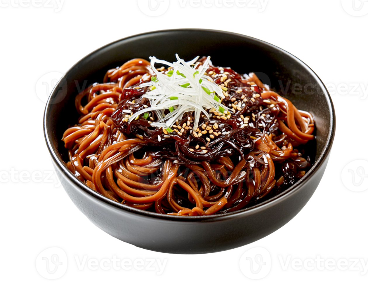 Jajangmyeon Korean Instant Noodle with Black Bean Sauce png