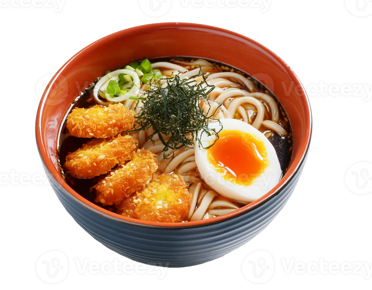 Special Japanese ramen dish with delicious toppings png