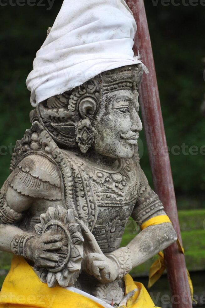 ornaments at balinese hindi temple photo