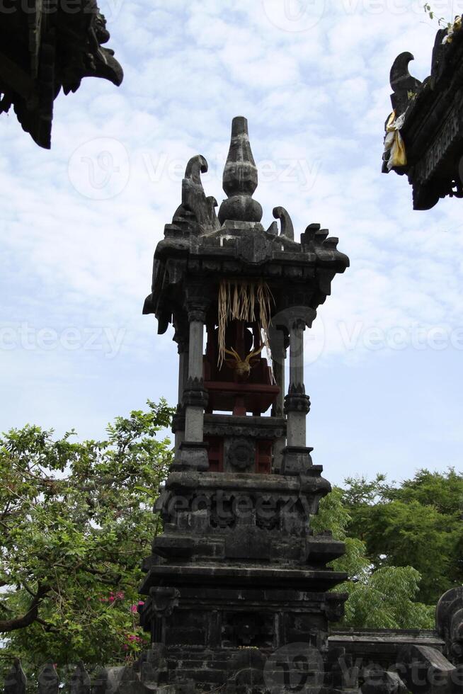 ornaments at balinese hindi temple photo