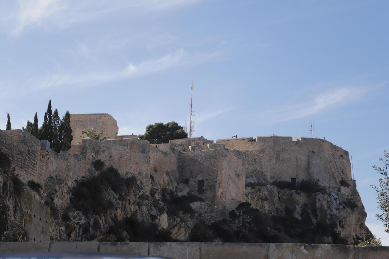 medieval castle in alicante, spain photo