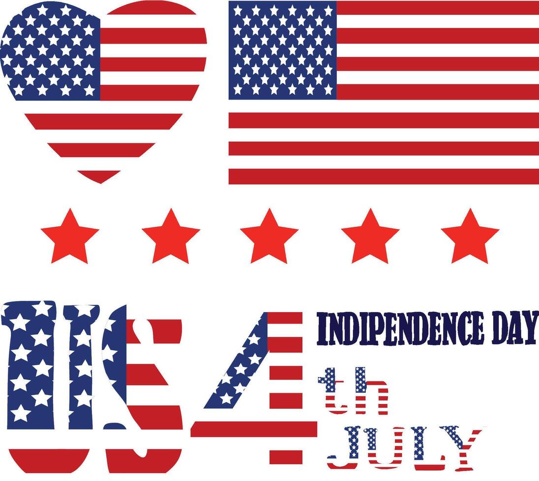 america independence day usa vector