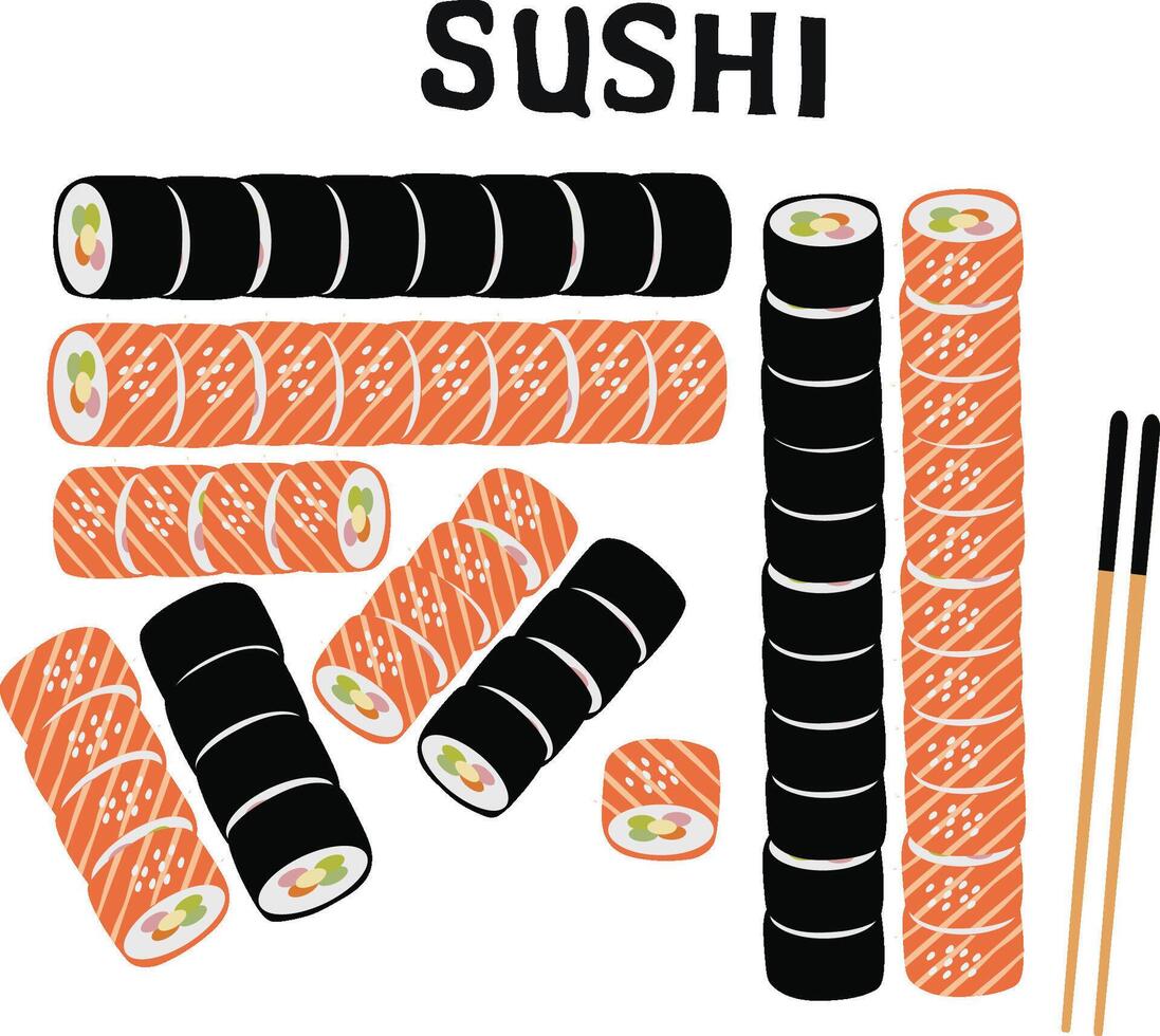 international sushi day vector