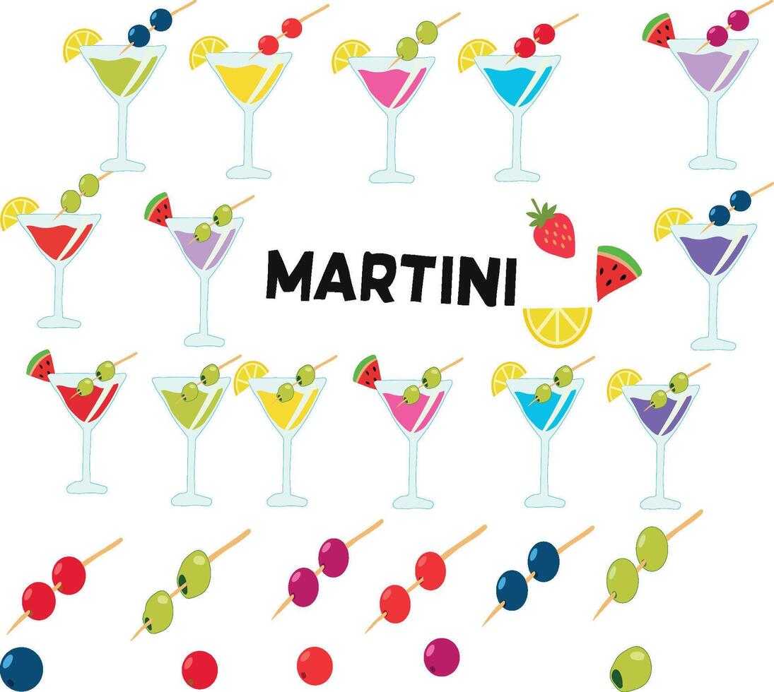 national martini day vector