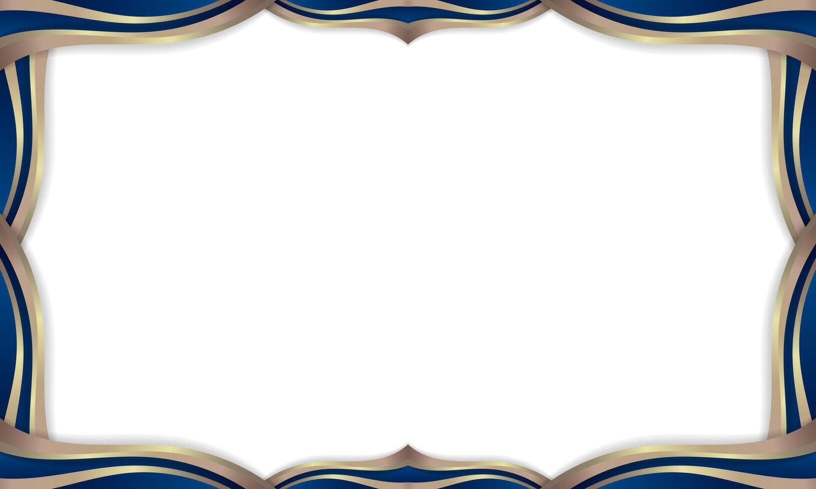 Elegant modern blank graduation certificate border frame. - . vector