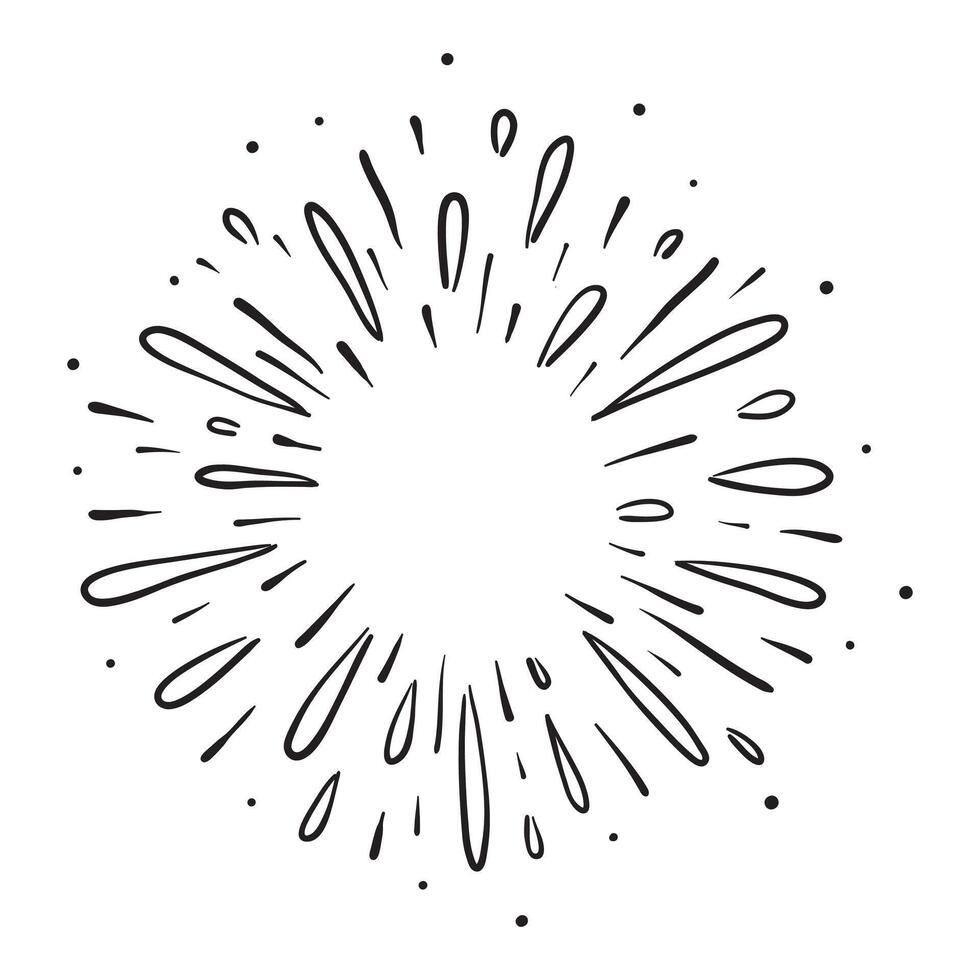 Starburst, sunburst element. vector