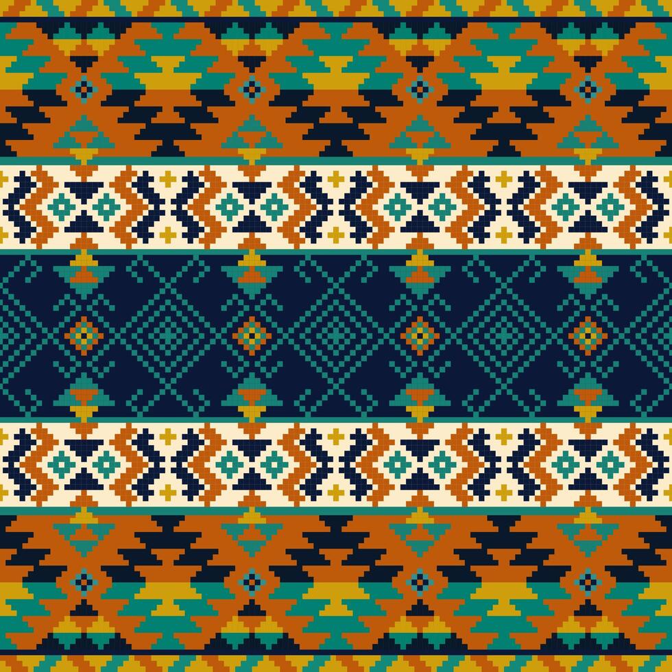 Native American Seamless,Ethnic pattern Abstract Navajo style for background, wallpaper, illustration, textile, fabric, clothing , batik, carpet, embroidery vector