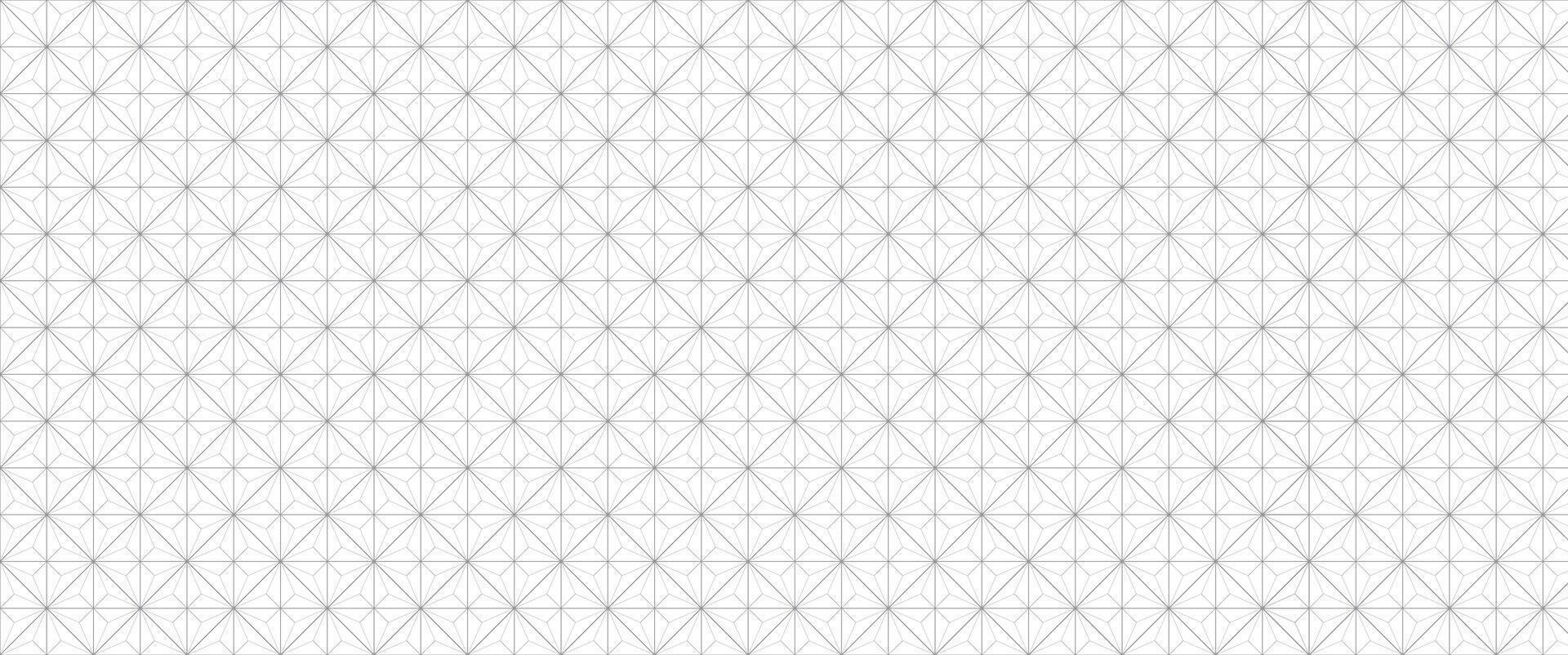 Black and white abstract template with geometric pattern. Japanese background with hand drawn line wave pattern . vector
