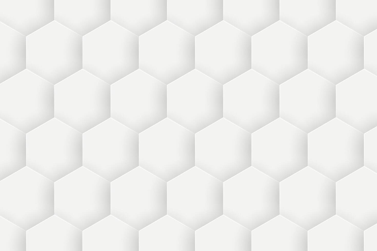 3d gradient white hexagonal background vector