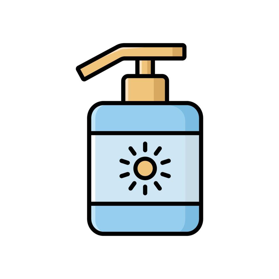 sunscreen icon design template simple and clean vector