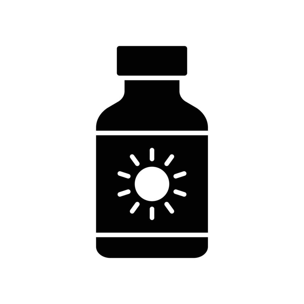 sunscreen icon design template simple and clean vector